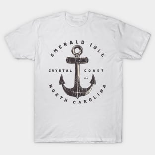 Emerald Isle, NC Summertime Vacationing Big Anchor T-Shirt